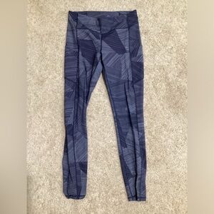 lululemon athletica Blue Patterned Leggings
